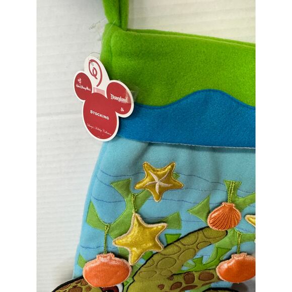 New Rare Disney Parks Pixar Finding Nemo 3D Christmas Stocking Disneyland - Picture 3 of 8